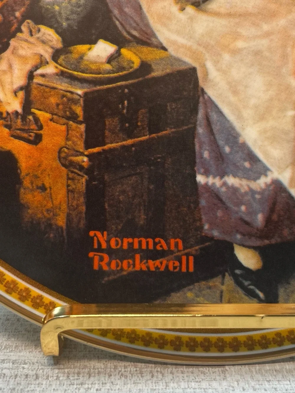 Vintage Norman Rockwell Dreaming in the Attic Knowles Collector Plate 8.5”